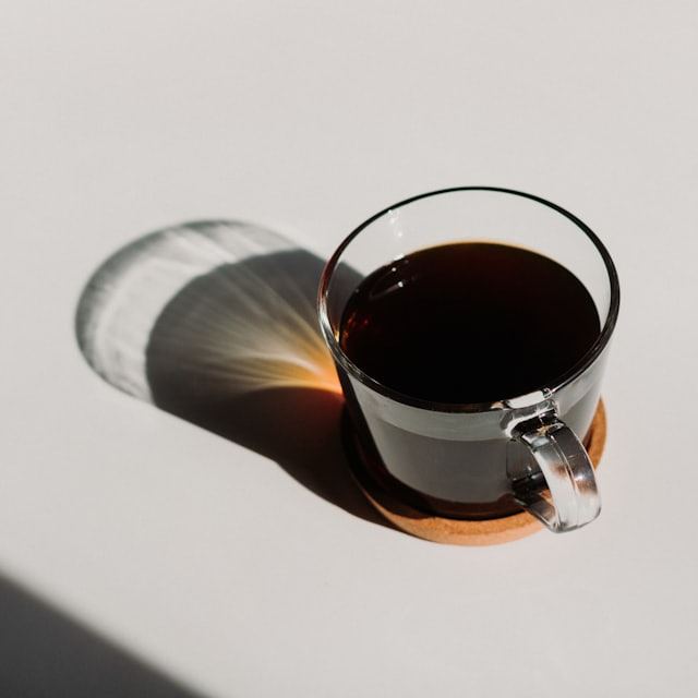 Freshly roasted coffee beans